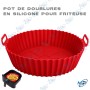 🍲Doublure en Silicone Réutilisable pour Air Fryer | Stop Salissures