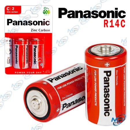 🔋Piles Panasonic C R14C Zinc Carbon : L'Énergie Fiable pour le Quotidien
