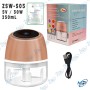 🌿Mini Hachoir Électrique Sans Fil USB - 250ml Rapide & Portable