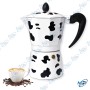 ☕Cafetière Italienne Moka "Vache" - Style Rétro, Capacité 3 ou 6 Tasses