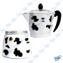 ☕Cafetière Italienne Moka "Vache" - Style Rétro, Capacité 3 ou 6 Tasses