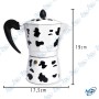 ☕Cafetière Italienne Moka "Vache" - Style Rétro, Capacité 3 ou 6 Tasses
