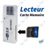 💾Mini Lecteur Carte SD/MMC USB 2.0 Hi-Speed – Clé USB Adaptateur Blanc