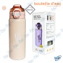 ❄️Gourde Isotherme Sport Inox 304 | Anti-fuite 600ml | 24h Froid/Chaud