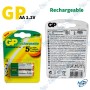 2 Piles Rechargeable AA - NI-MH GP2700 - 2600 MAh