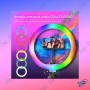 🌈Ring Light LED RGB 30cm avec Trépied 210cm Pro - Live & Vidéo