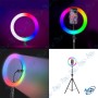 🌈Ring Light LED RGB 30cm avec Trépied 210cm Pro - Live & Vidéo