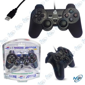 🕹️Manette USB PC Double Shocks | Joypad Analogue Plug & Play