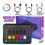 🎛️Mini-Mixeur Audio USB/Type-C | Carte Son Live Studio | Streaming & Podcast