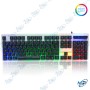 ⌨️🖱️ Clavier & Souris Gaming RGB KM-600 – Kit Semi-Mécanique Arabe/Français avec LED Multicolore