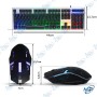 ⌨️🖱️ Clavier & Souris Gaming RGB KM-600 – Kit Semi-Mécanique Arabe/Français avec LED Multicolore