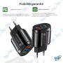 ⚡ MUJU Chargeur Secteur 3 Ports USB (QC 3.0) 18W – Kit Câble Micro USB