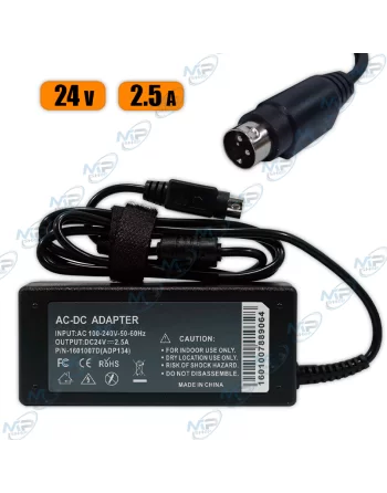 ⚡Adaptateur Secteur 24V 2.5A Universel - Chargeur Connecteur DIN 3 Broches