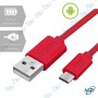 2CABLE MICRO USB 2M ROUGE