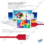 2CABLE MICRO USB 2M ROUGE