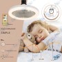 🌬️Ventilateur Plafond LED 30W E27 – 3 Couleurs, 3 Vitesses & Télécommande