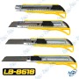 🔪Cutter de Sécurité Rétractable 18mm LB-8618 + 5 Lames de Rechange