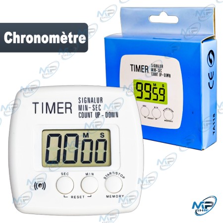 ⏱️Minuteur Numérique de Cuisine | Chronomètre Multifonction et Alarme Forte