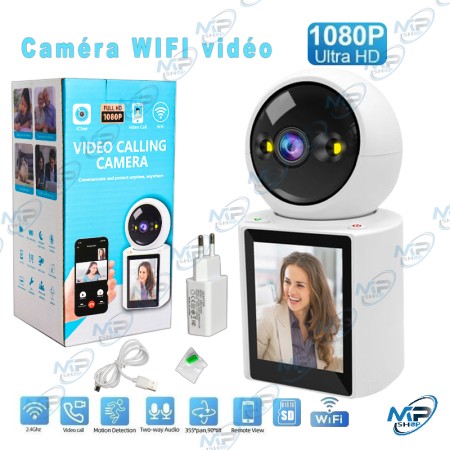 🖥️Caméra Appel Vidéo HD 1080P | Interphone Bidirectionnel | Surveillance Facile