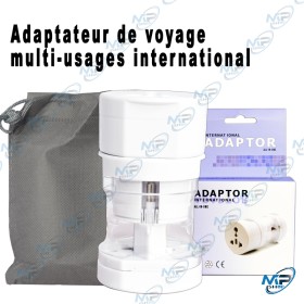 ✈️ Adaptateur de Voyage International Modulaire pour Plus de 150 Pays