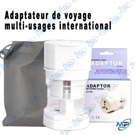 ✈️ Adaptateur de Voyage International Modulaire pour Plus de 150 Pays