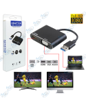 📺Adaptateur USB 3.0 vers HDMI VGA Full HD 1080P - Double Écran