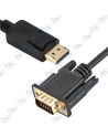 🖥️Câble Adaptateur DisplayPort vers VGA 1.8m – Full HD 1080p