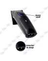 🔋Tondeuse HTC AT-522 Homme : Lame Précision, 45Min Autonomie, Sans Fil