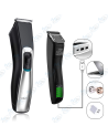 🔋 Tondeuse HTC AT-129C : 100% Étanche, Lame Acier Inoxydable, USB Charge