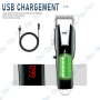 ✂️Tondeuse HTC CT-8088 Sans Fil : $180$ Min Autonomie, Lames Acier, Écran LED