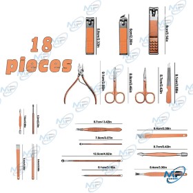 ✂️Kit Manucure Professionnel 18-en-1 – Voyage, Pédicure, Soins