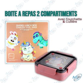 Lunch box enfant compartimentée avec couvercle hermétique
