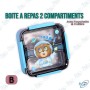 Lunch box enfant compartimentée avec couvercle hermétique