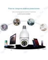 📸Caméra Ampoule Wi-Fi 360° HD | Installation E27 Facile | Détection Mouvement