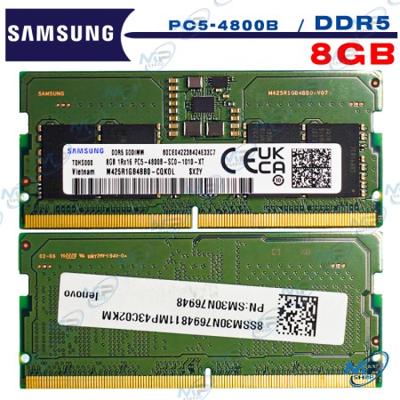 💻Samsung DDR5 8GB 4800MHz SODIMM | Vitesse et Efficacité pour PC Portable