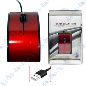 SOURIS OPTIQUE FILAIRE ROUGE