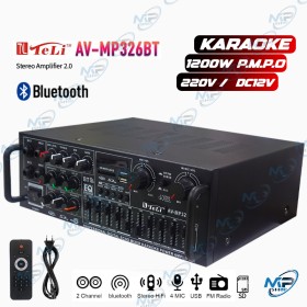 🔊Ampli Karaoké Bluetooth 1200W PMPO | Égaliseur 10 Bandes | Stéréo 2.0