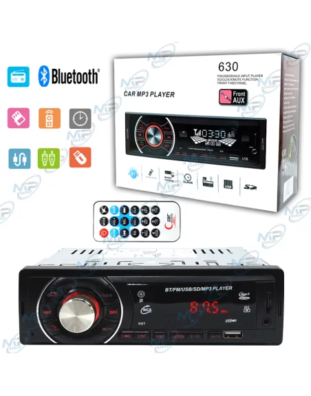 🔊 Autoradio Bluetooth 1 DIN Kit Mains Libres USB SD MP3 Télécommande