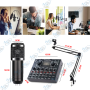 micro de jeu à condensateur pour PC avec mixeur audio professionnel