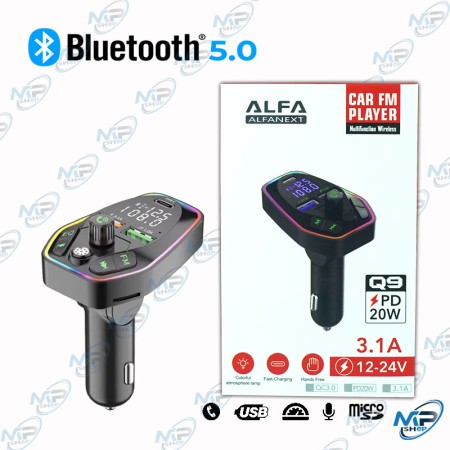 ADAPTATEUR MP3 CAR Bluetooth Q9 POUR VOITURE