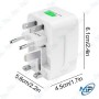 🛡️Adaptateur de Voyage Universel Global avec Protection Anti-Surtension