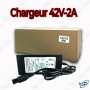 🛴Chargeur 42V 2A Connecteur 8mm 3 Broches pour Trottinette Électrique – Chargeur Batterie Lithium 36V