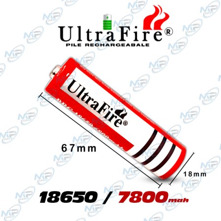 batterie rechargeable Ultrafire 7800mAh 18650