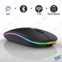 🖱️Souris Sans Fil Slim Bluetooth 5.2/2.4G | Silencieuse & Rechargeable