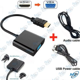 🖥️Adaptateur HDMI vers VGA Audio + Power - Connectez PC/PS4 à Ancien Moniteur