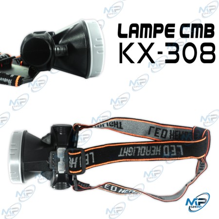 💡Lampe Frontale LED KX-308 – Ultra-Lumineuse, Rechargeable Type-C & Rotation 180°