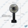 🌬️Mini Ventilateur USB Rechargeable | Portable 3 Vitesses | Couleurs Fun