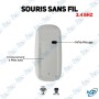 💻 Souris Sans Fil 2.4 GHz Blanche : Ergonomie, Finesse et Fiabilité