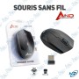 ⚫️ Souris Sans Fil AND 1318 : Ergonomie Avancée, Grip Latéral et 2.4 GHz