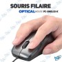 🖱️Souris Filaire Optique PC-SMOL32-K Taille L | 1000 DPI USB Ergonomique